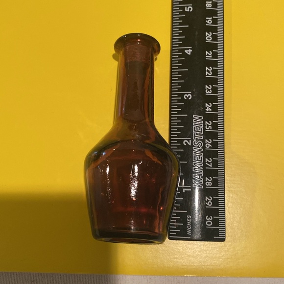 Vintage Mini Brown Corked Bottle - Picture 2 of 2